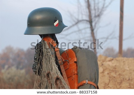 German military helmet of WWII