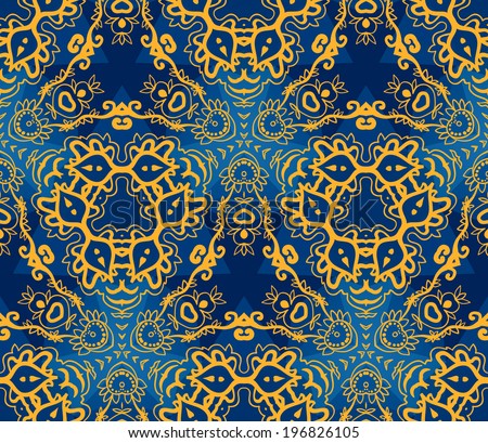 Abstract seamless pattern with laces.