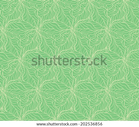 Seamless pattern. Beautiful pattern with leaves and flowers, can be used as a great decoration for the web site, wallpapers,texture, textile design and other.  Good for the eco design. Nature theme.