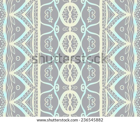 Vintage seamless pattern. Traditional ornament with flowers and leaves. Can be used as decoration for the gift boxes, wallpapers, backgrounds, web sites. Nature theme.