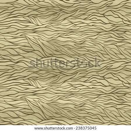 Vintage seamless pattern with waves. Watercolor paint. Can be used as decoration for the gift boxes, wallpapers, backgrounds, web sites.
