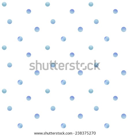 Vintage seamless pattern based on geometric shapes. Watercolor paint. Can be used as decoration for the gift boxes, wallpapers, backgrounds, web sites. Blue theme.