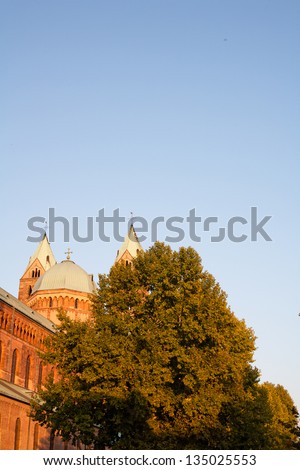A gothic church in Speyer in Germany