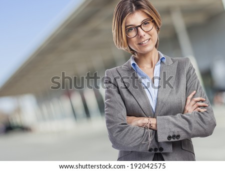 Portrait of a pretty young executive woman