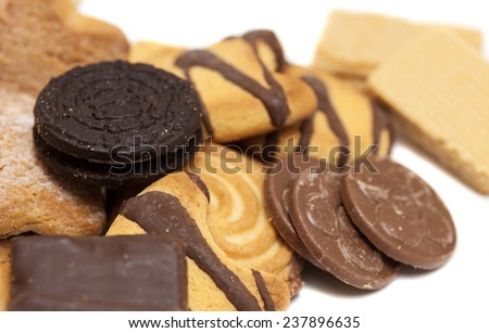 biscuits mix closeup