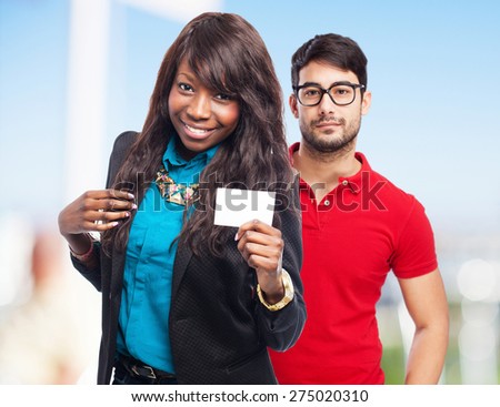 cool black-woman visit-card