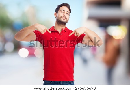 chinese man pointing himself
