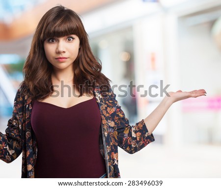 young woman confused