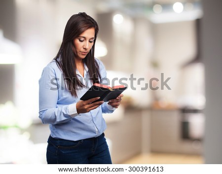 happy young-woman with bible
