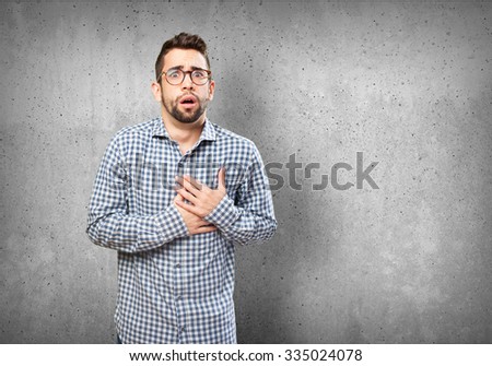 man having a heart ache