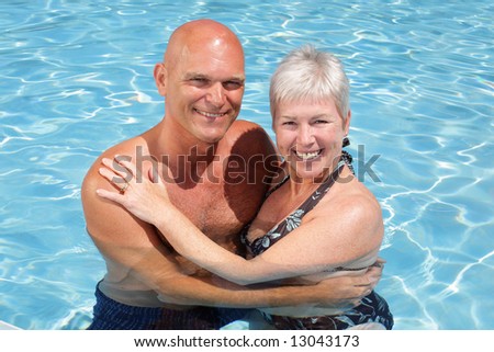 attractive couple enjoying holidays