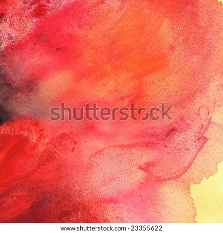 Backgrounds on Abstract Watercolor Background With Red And Orange Layers On Paper