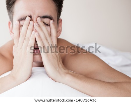 Male With Lack Of Sleep