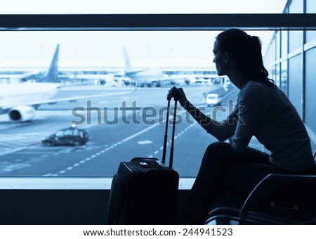 Woman in the airport