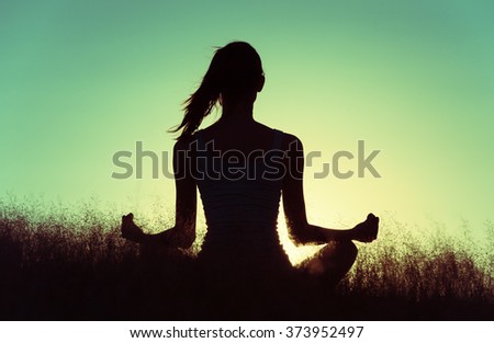 Peaceful yoga.