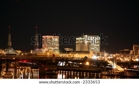 Portland Downtown at Night
