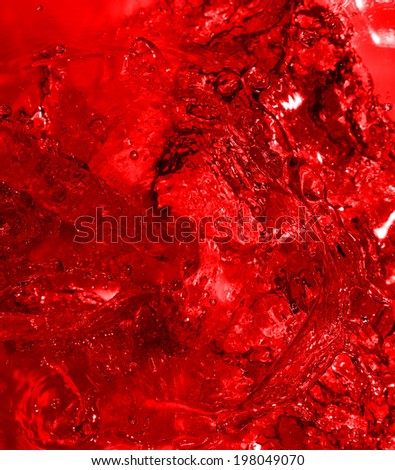 High resolution red juice closeup