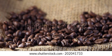 high resolution roasted coffee beans, can be used as a background