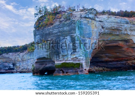 Grand Portal Pictured Rocks National Lakeshore near Munising Michigan, Upper Peninsula