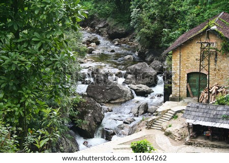 hydroelectric power station. Built Hydroelectric Power