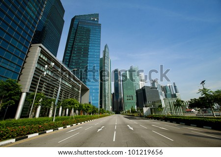 Marina Bay - Singapore business district.