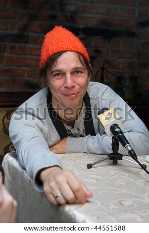 TOMSK, RUSSIA - FEBRUARY 23: Ilya Lagutenko - russian singer, frontman of pop-rock group \