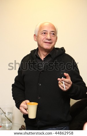 TOMSK, RUSSIA - DECEMBER 4: Vladimir Spivakov - artistic director and chief conductor of the National Philharmonic Orchestra of Russia in agency Interfax-Siberia, December 4, 2009 in Tomsk, Russia.