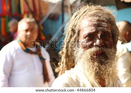 HARIDWAR, INDIA - JANUARY 14: The Pilgrim at the festival of Kumbha Mela, huge Religious festival regarding Sun and Harvest, January 14, 2009 in Haridwar, India.