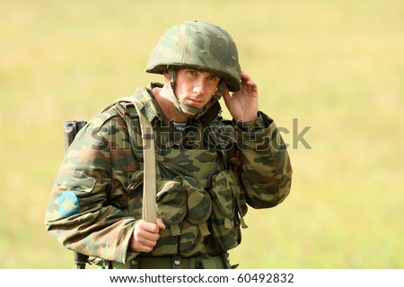 KOSTROMA REGION - AUGUST 26: Command post exercises with 98-th Guards Airborne Division, August 26, 2010 in Kostroma region, Russia.
