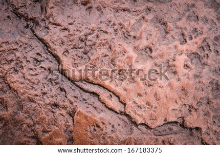 Glossy wall red stone texture background.