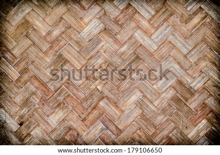 old bamboo craft texture