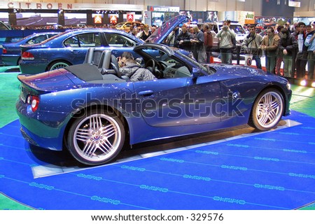 stock photo BMW Alpina Roadster S Z4 at Geneve Auto Salon 2004