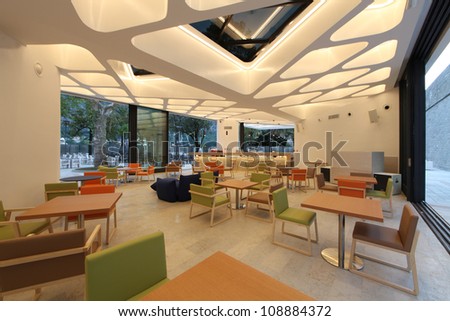 Interior Of Modern Restaurant / Lounge Bar