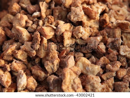 Fried Fat Slices Pork Scratchings Called Cvarci Stock Photo 43002421