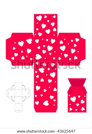 valentine box template