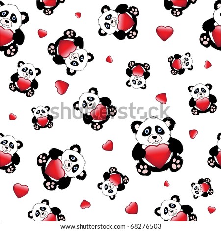 animated pics of pandas. cartoon pandas holding a