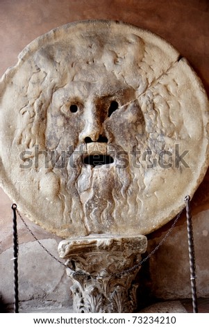 Bocca Della Verita is located in Rome, Italy. Legend has if you place your arm in it and tell a lie, the Mouth of Truth will bite your hand.