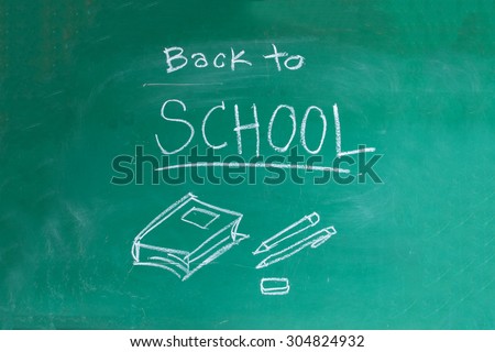 chalk drawing on blackboard with wording \