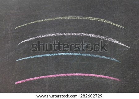 Pastel chalk lines
