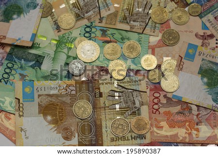Foreign paper money. Photo.