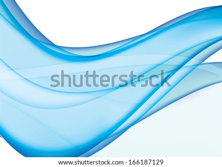blue waves abstract