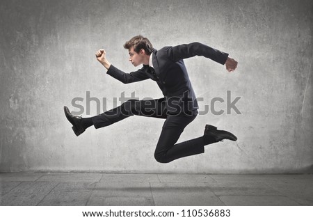 Stockphoto on Young Businessman Running Stock Photo 110536883 Shutterstock