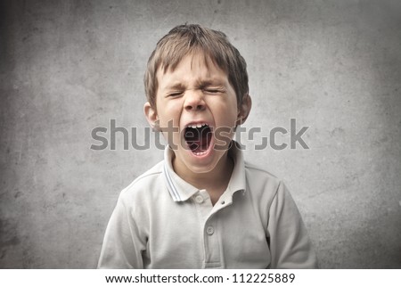 Child shouting