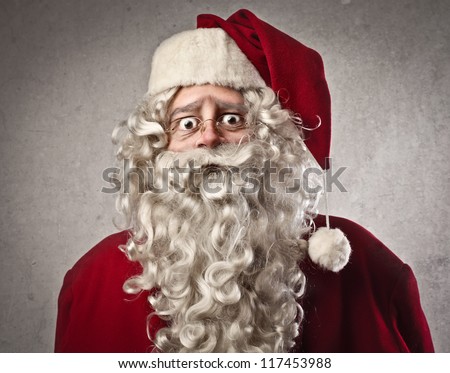 Astonished Santa Claus Astonished Santa Claus