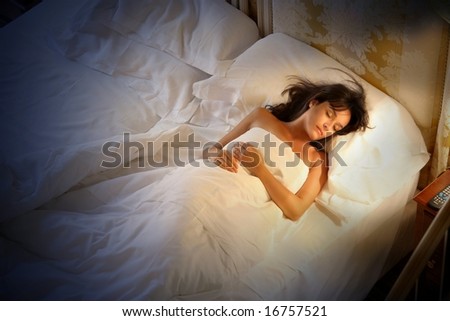a woman sleep