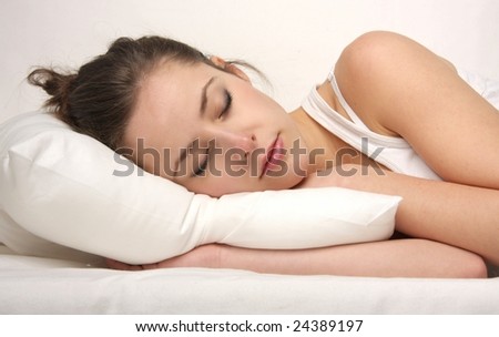 beautiful woman sleep
