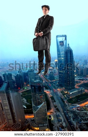 Businessman Flying