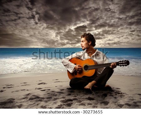 beach guitar