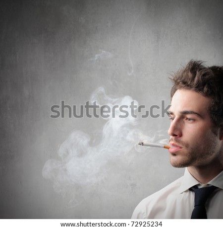 Businessman Smoking