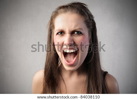 Angry Screaming Woman